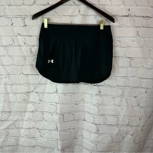 under armour black short sz medium heat gear sporty tennis pickle ball